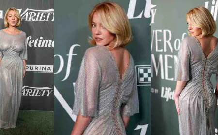 Sydney Sweeney Silver Dress Glamorous Fashion Trends And Biography