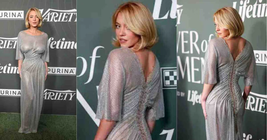 Sydney Sweeney Silver Dress Glamorous Fashion Trends And Biography